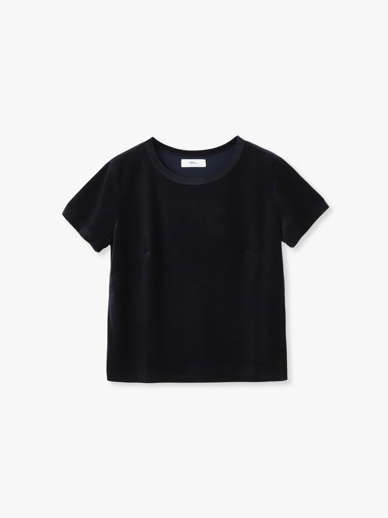 ベロア ショートスリーブティー（ダークネイビー/ラベンダー/ミント） 詳細画像 dark navy 4