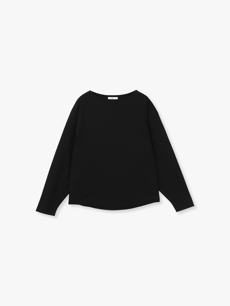 コットン スムース ロングスリーブ ティー 詳細画像 black