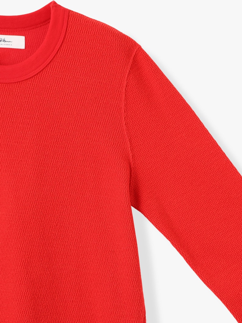 コットンシルク サーマル プルオーバー 詳細画像 red 2