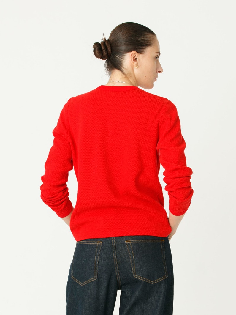 コットンシルク サーマル プルオーバー 詳細画像 red 2