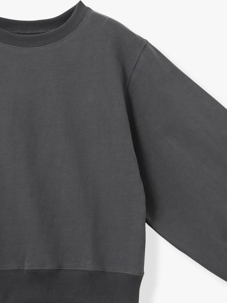コットン ジャージー ギャザー プルオーバー 詳細画像 charcoal gray 2