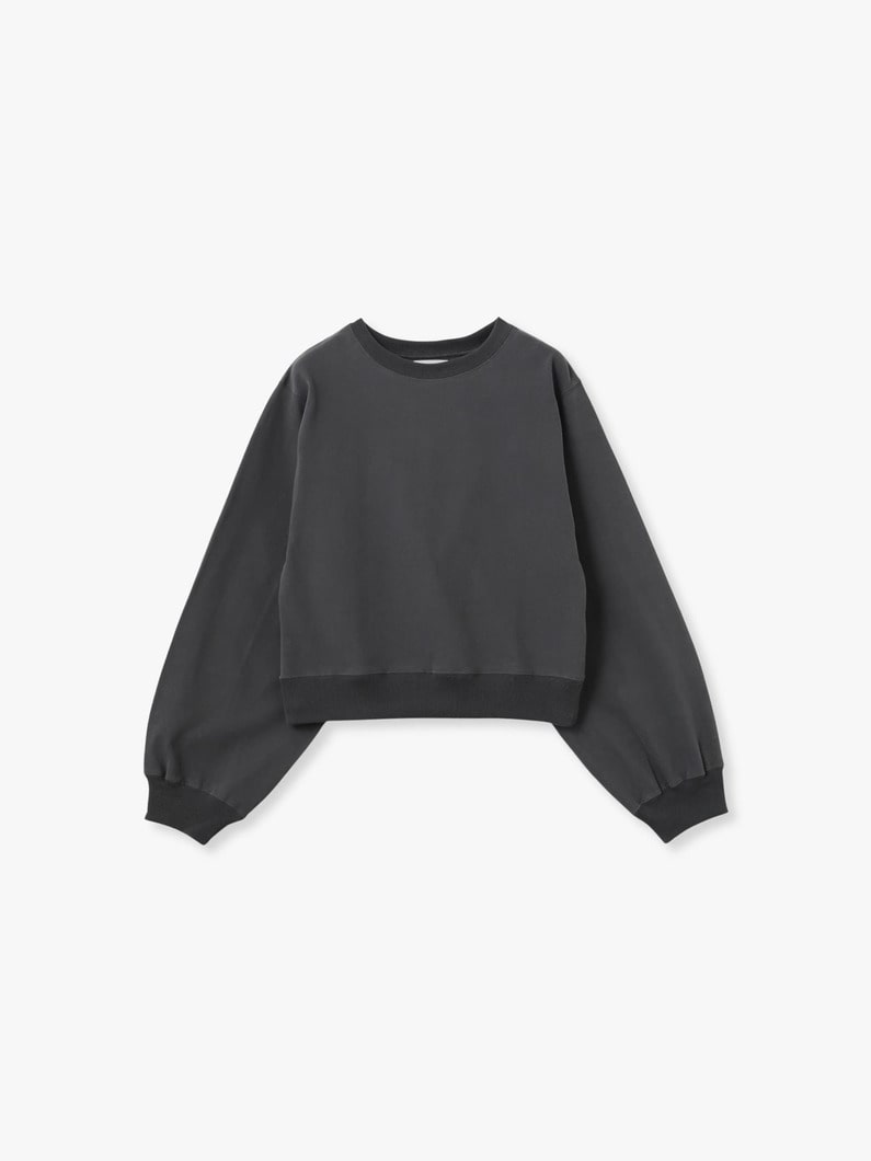 コットン ジャージー ギャザー プルオーバー 詳細画像 charcoal gray 4