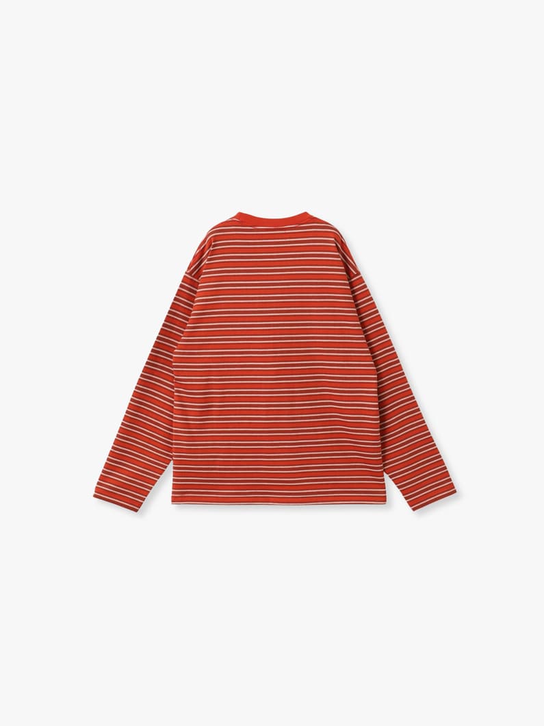 マルチストライプ ロングスリーブ ティー 詳細画像 red 1