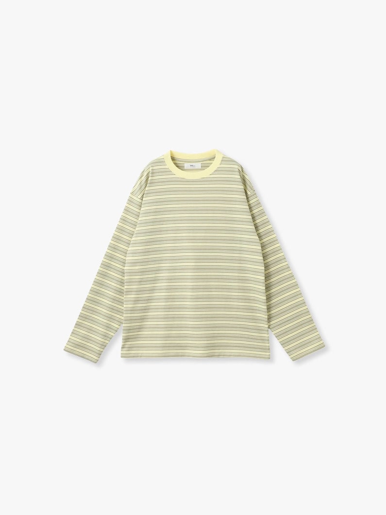 マルチストライプ ロングスリーブ ティー 詳細画像 yellow 6