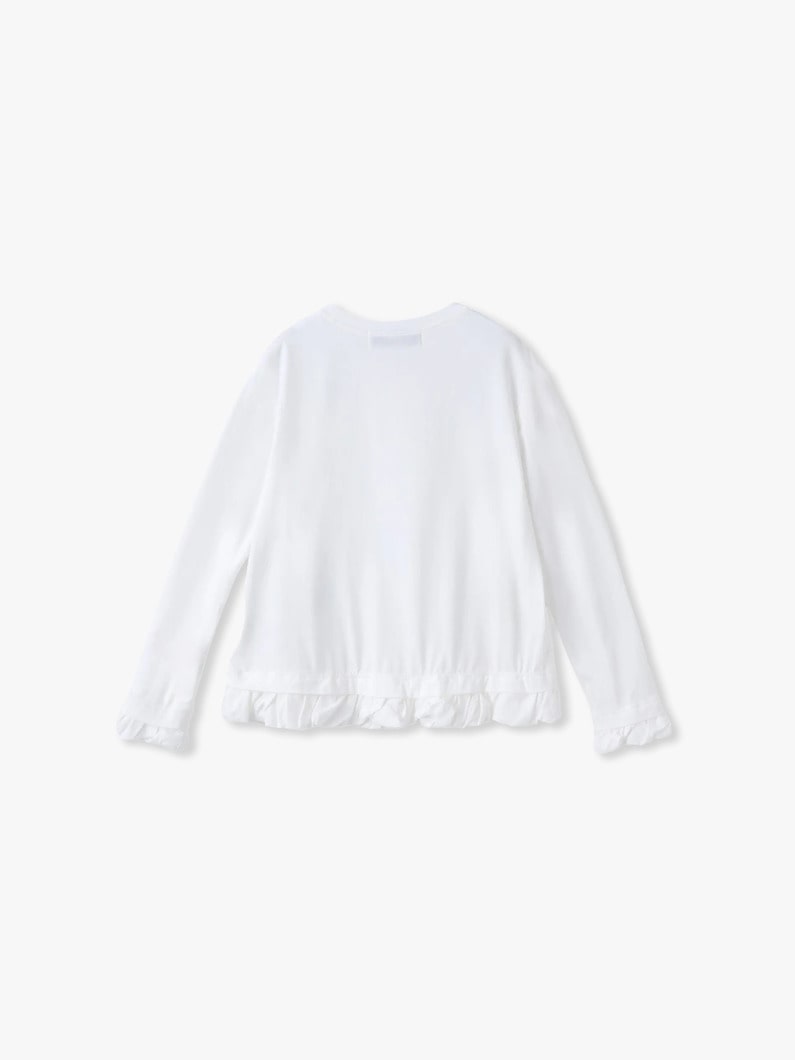 フリル ロングスリーブ ティー（プレオーダー） 詳細画像 white 1