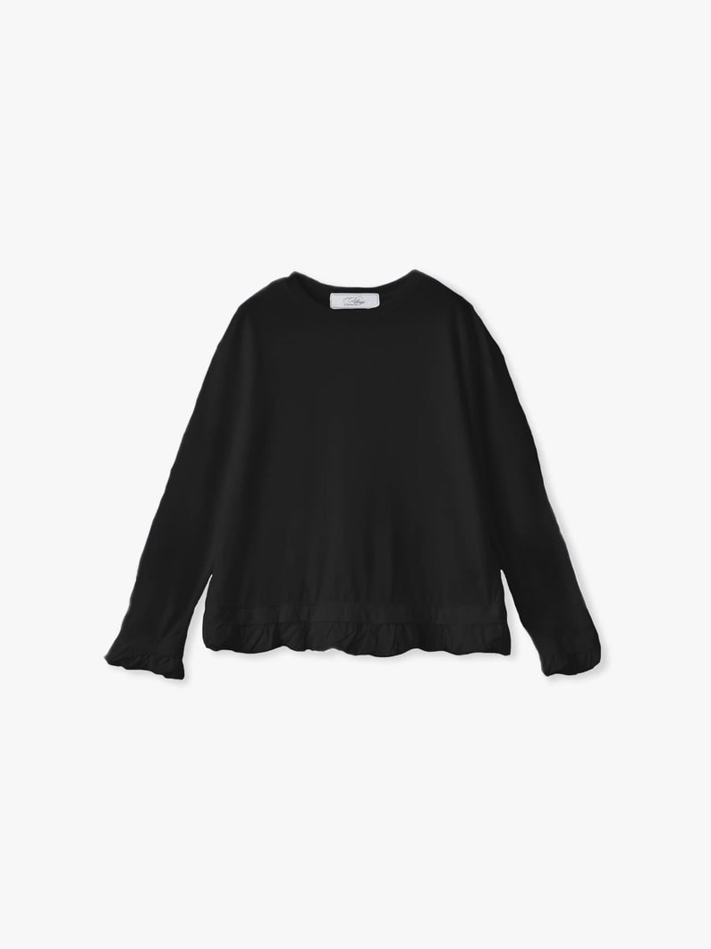 フリル ロングスリーブ ティー（プレオーダー） 詳細画像 black 4