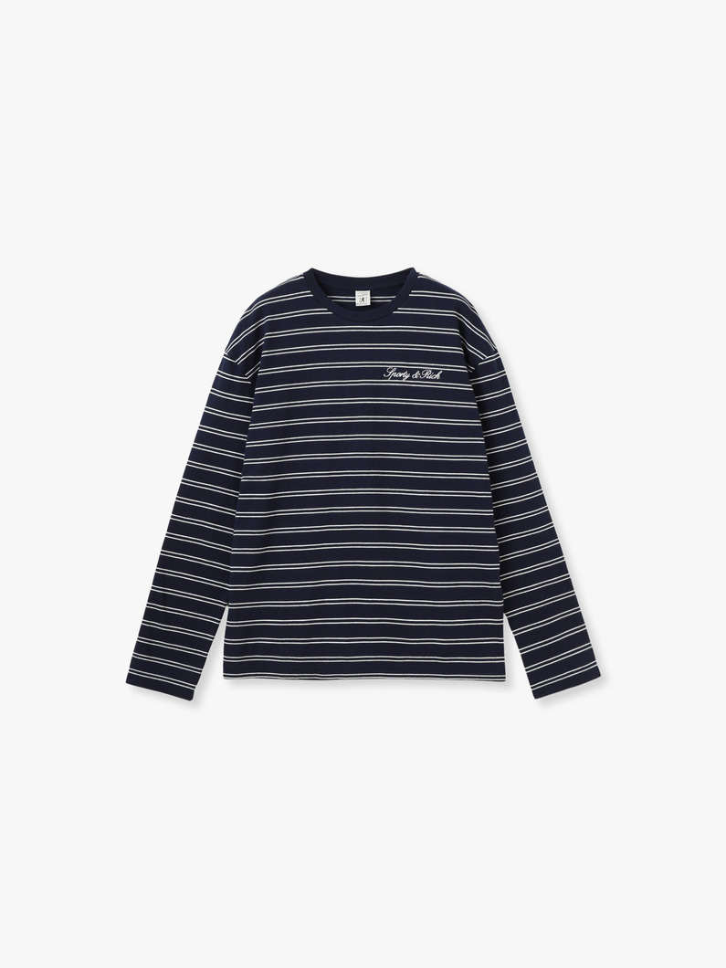 シグネチャー ロゴ イージー ロングスリーブ ティー（women） 詳細画像 navy