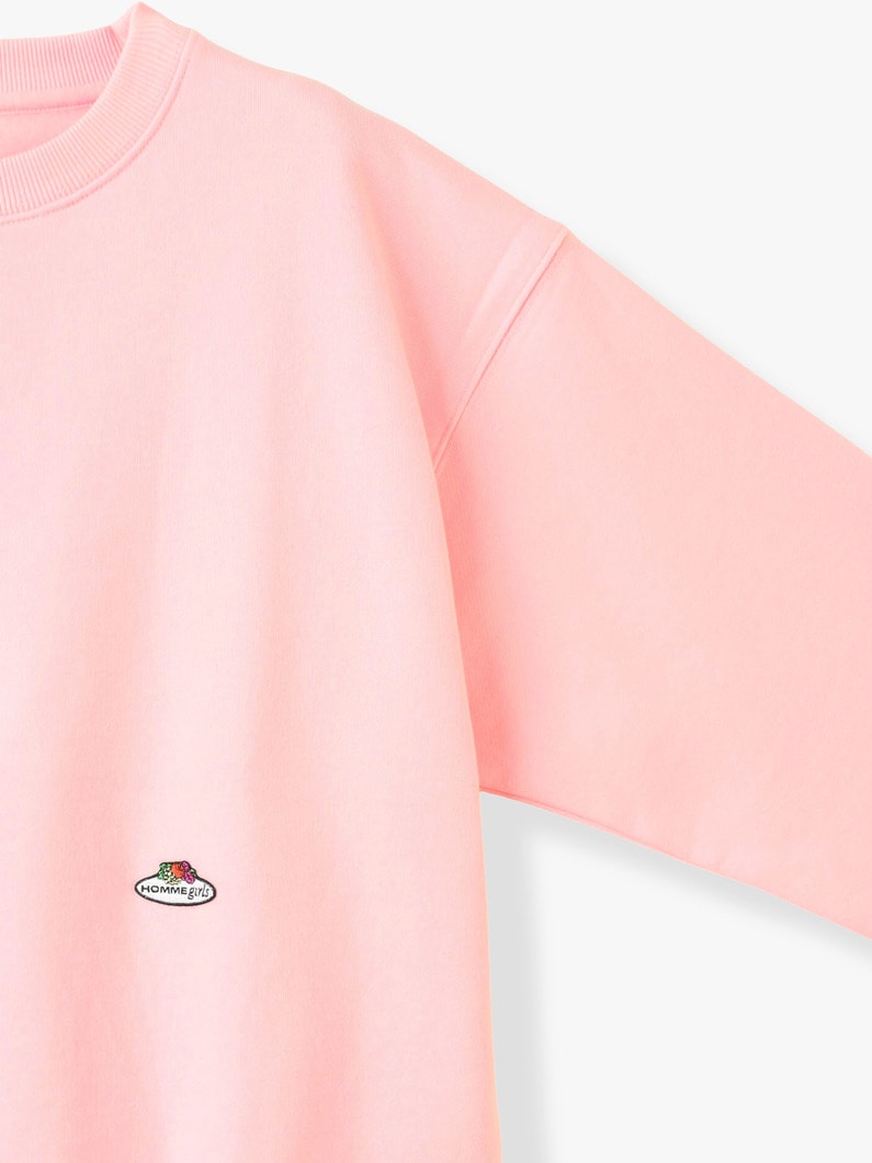 クルーネック スウェット プルオーバー（ピンク） 詳細画像 pink 2
