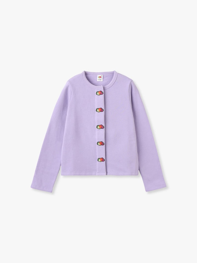 フレンチテリー スウェット カーディガン 詳細画像 lavender