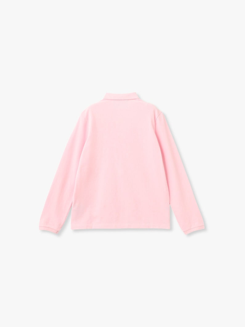 ロングスリーブ ポロシャツ 詳細画像 pink 1