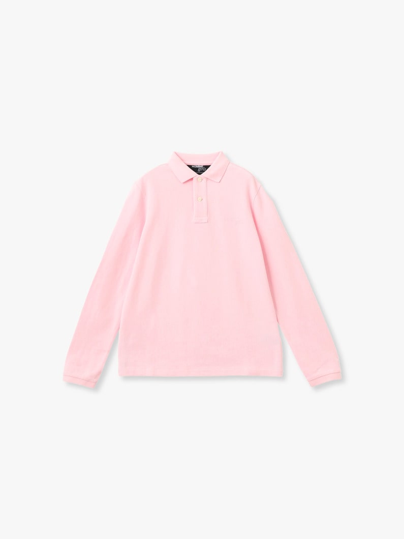 ロングスリーブ ポロシャツ 詳細画像 pink 1
