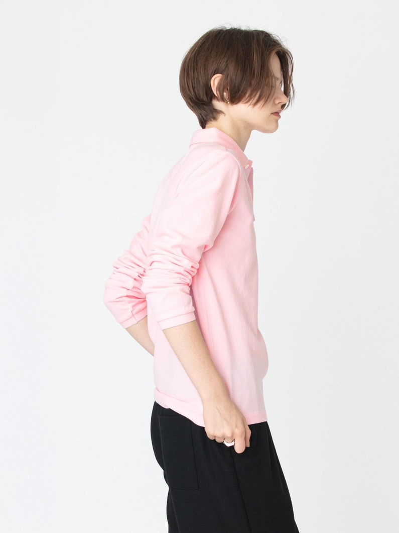 ロングスリーブ ポロシャツ 詳細画像 pink 2