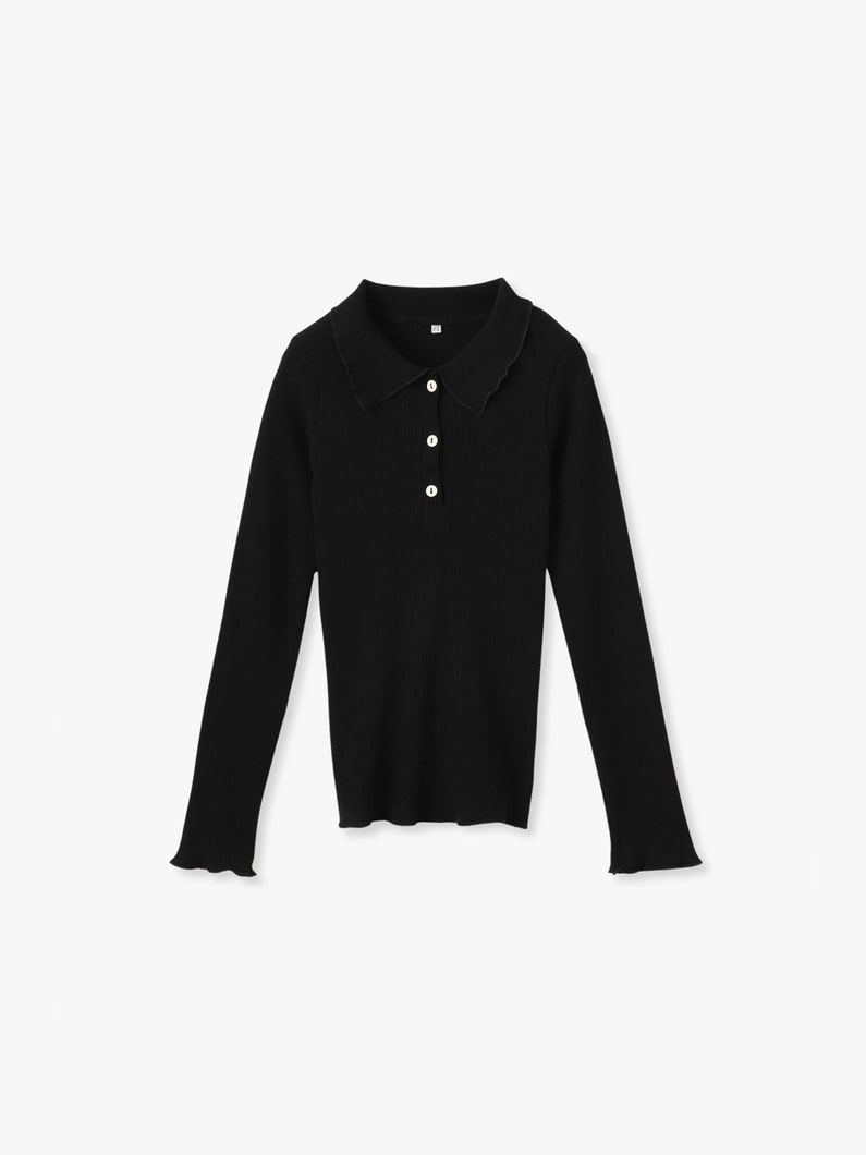 デュアル ロングスリーブ トップ 詳細画像 black 1