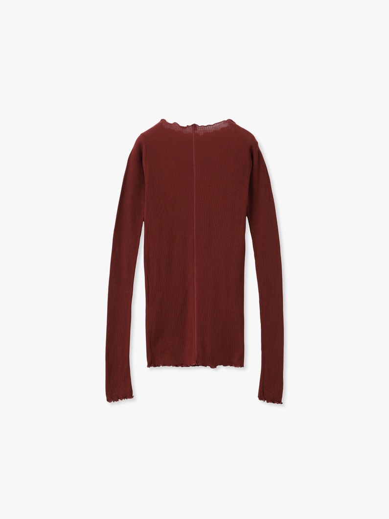 パマ ロングスリーブ トップ 詳細画像 burgundy 1