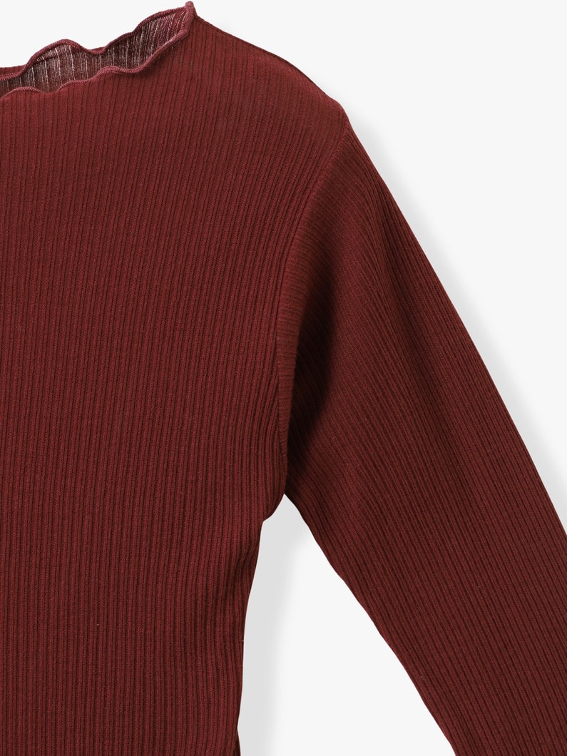 パマ ロングスリーブ トップ 詳細画像 burgundy 2