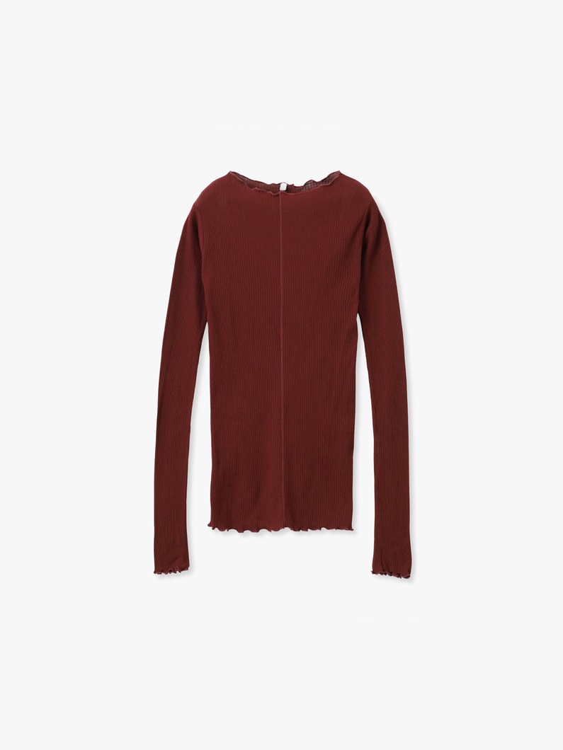 パマ ロングスリーブ トップ 詳細画像 burgundy 4