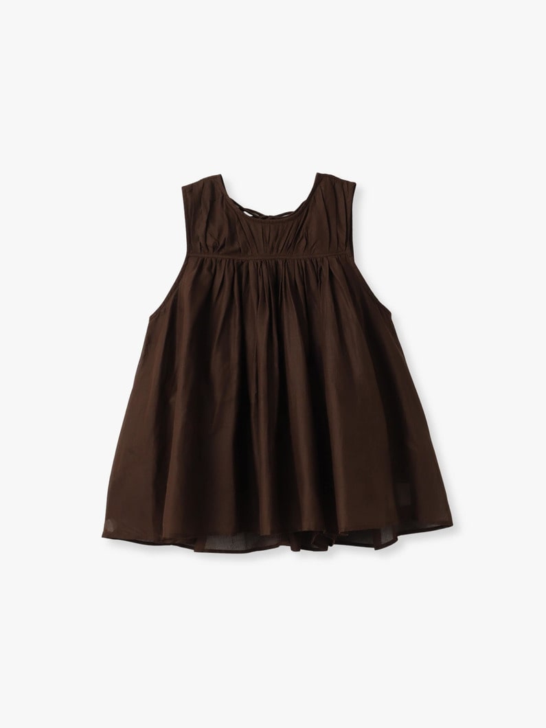 シアー 2way ギャザー ブラウス 詳細画像 brown 4