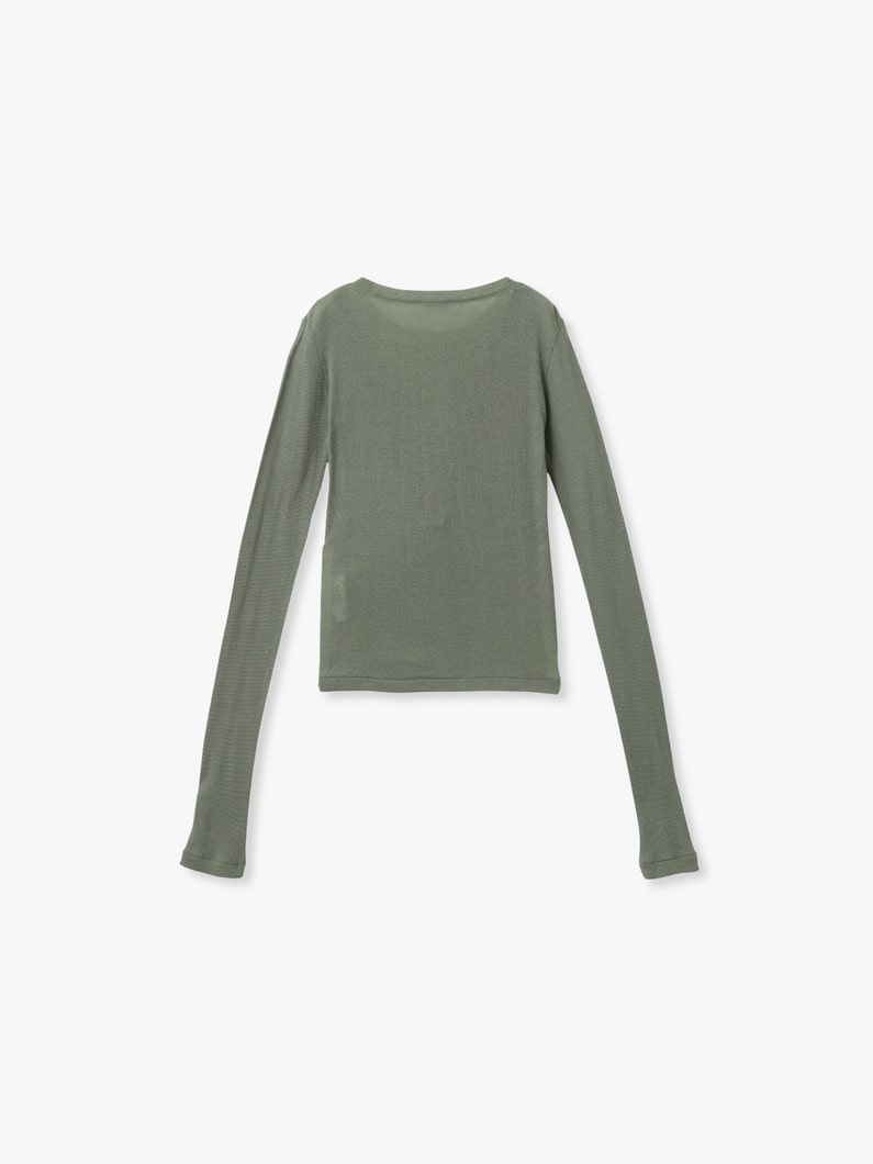 レイヤード タイトフィット ティー 詳細画像 dark green 4