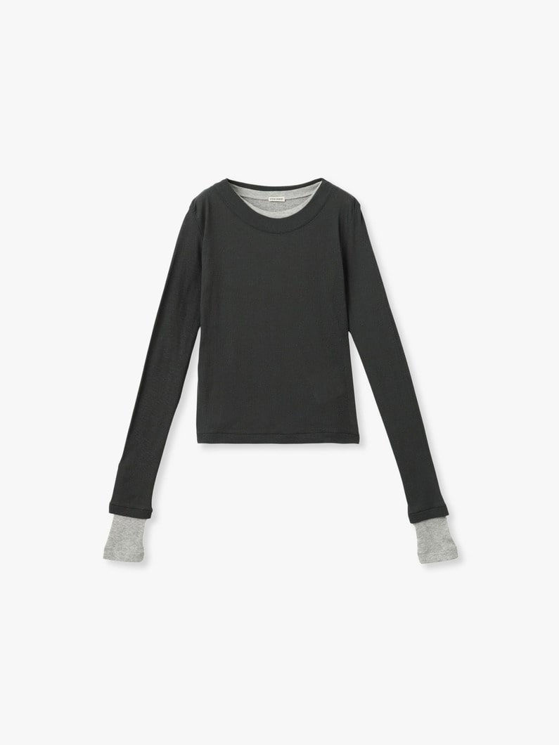 レイヤード タイトフィット ティー 詳細画像 light gray 4