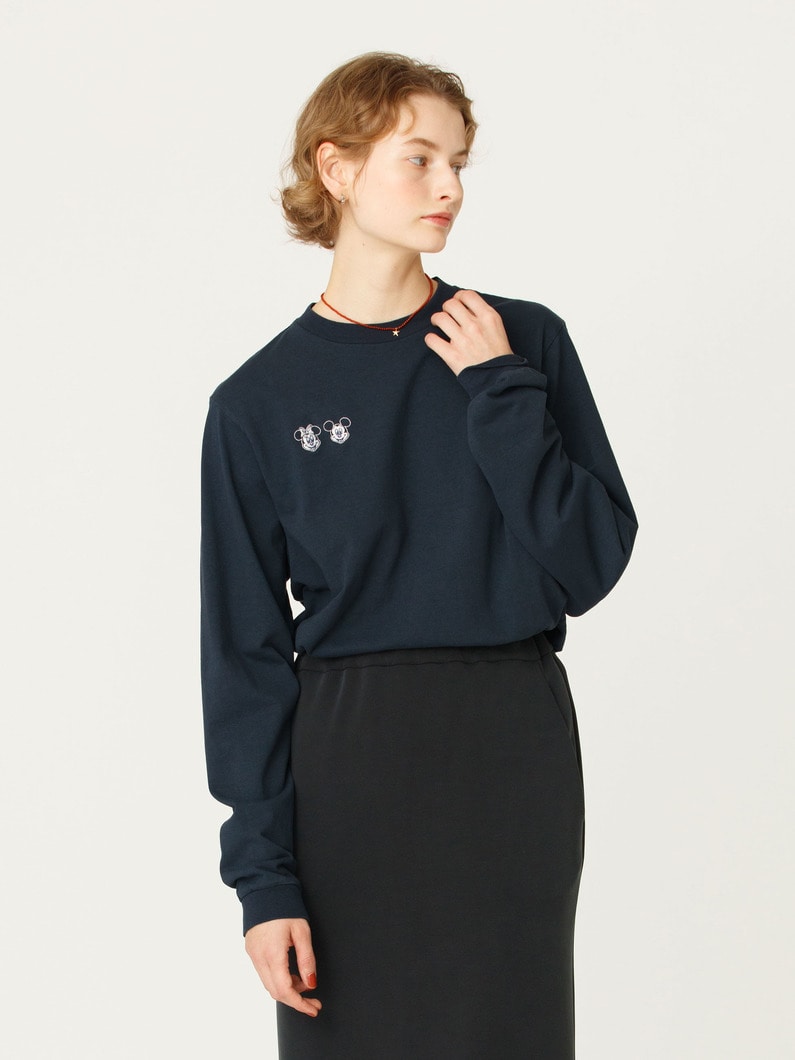 クルーネック ロングスリーブ ティー 詳細画像 navy 1