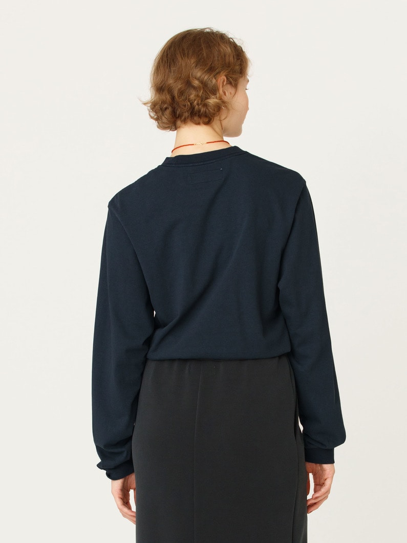 クルーネック ロングスリーブ ティー 詳細画像 navy 3