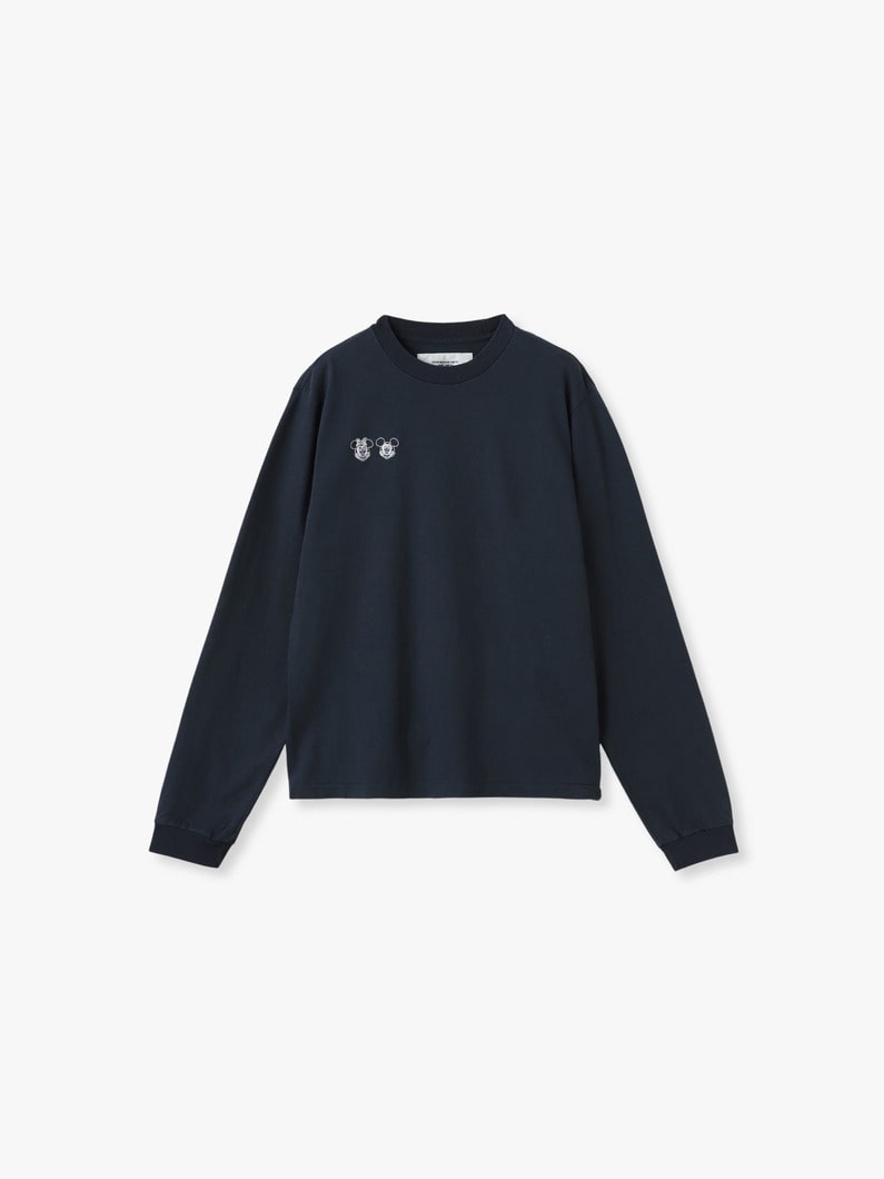 クルーネック ロングスリーブ ティー 詳細画像 navy 5