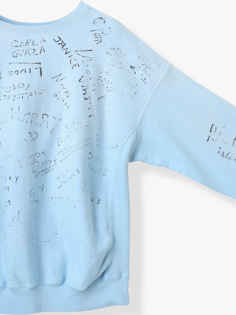 ハンドリトゥン メモリアル スウェット プルオーバー 詳細画像 light blue 2
