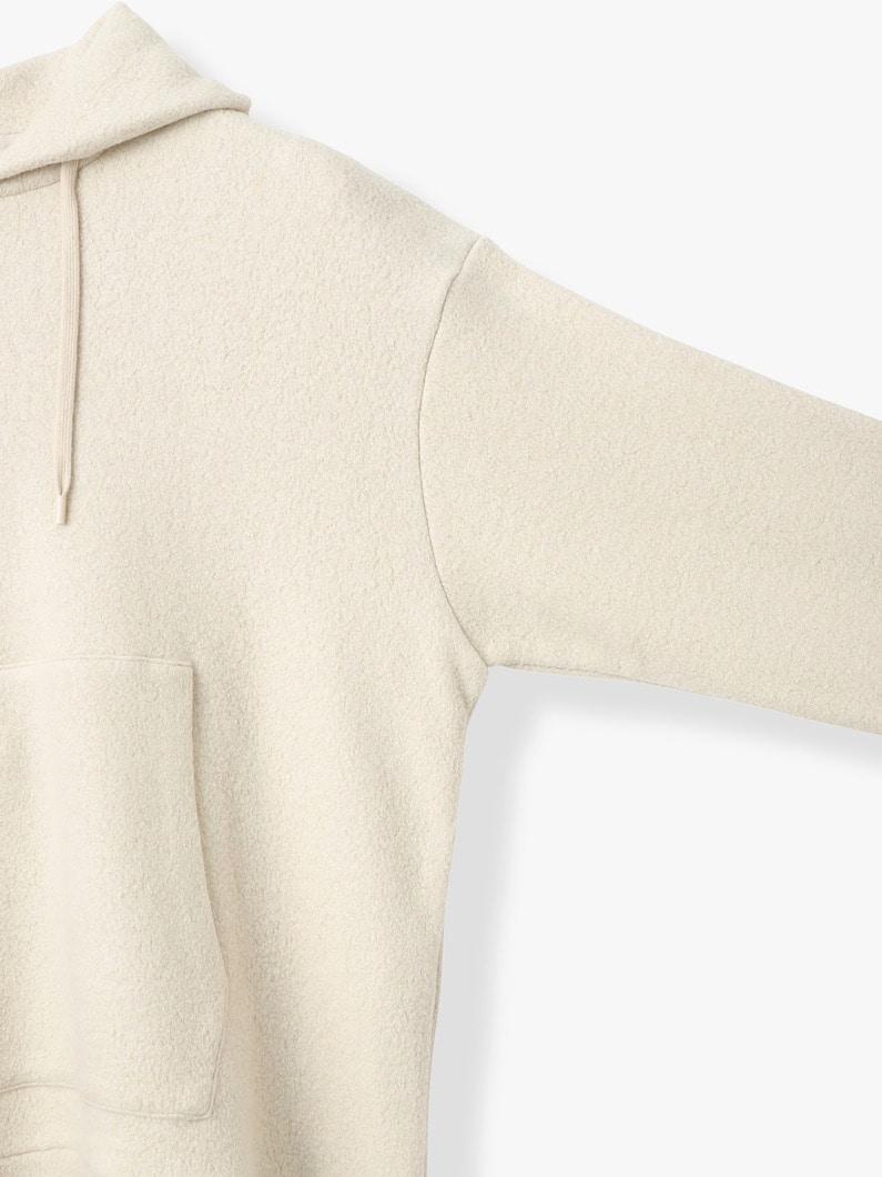 シルク フリース フーディー 詳細画像 beige 2