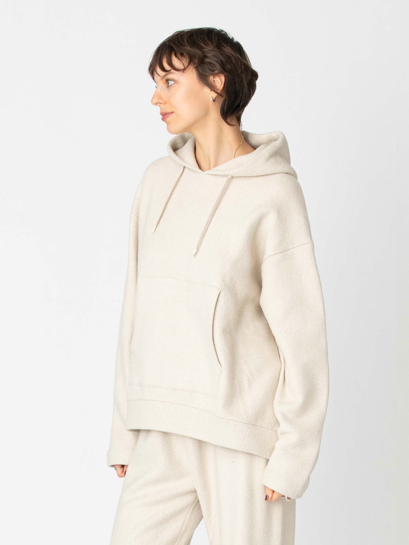 シルク フリース フーディー 詳細画像 beige 2