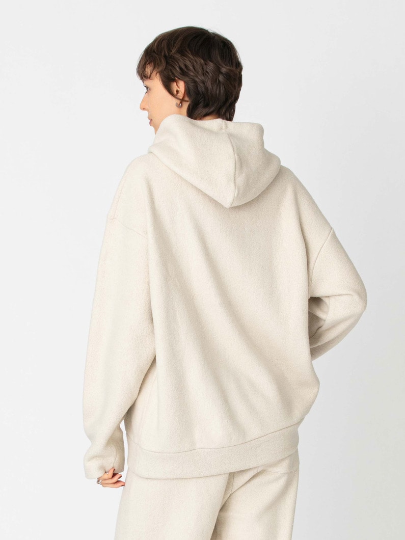 シルク フリース フーディー 詳細画像 beige 3