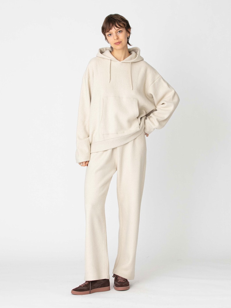 シルク フリース フーディー 詳細画像 beige 4