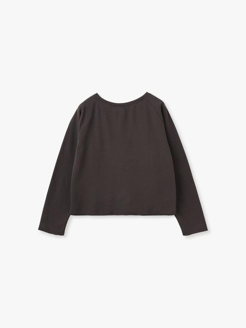 ボートネック ロングスリーブ トップ 詳細画像 charcoal gray 1