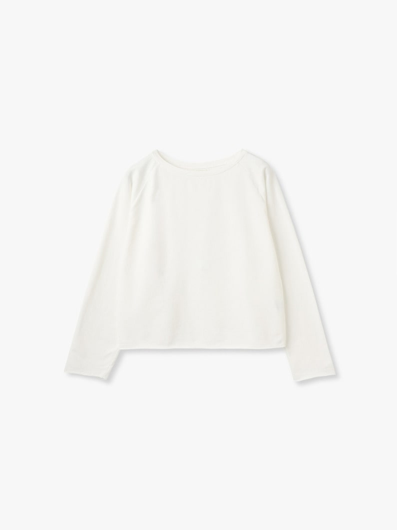 ボートネック ロングスリーブ トップ 詳細画像 white 4