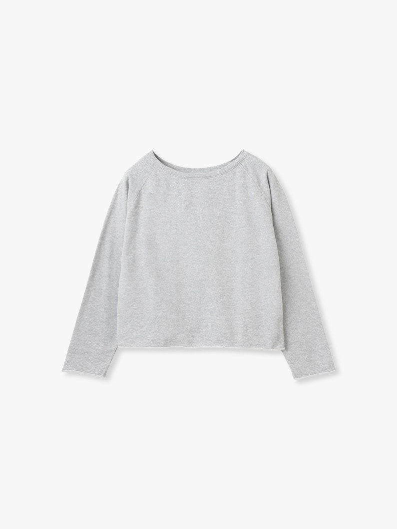 ボートネック ロングスリーブ トップ 詳細画像 top gray 4