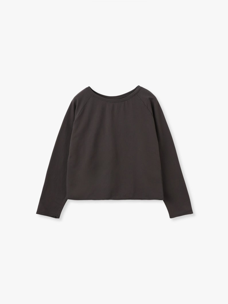 ボートネック ロングスリーブ トップ 詳細画像 charcoal gray 4