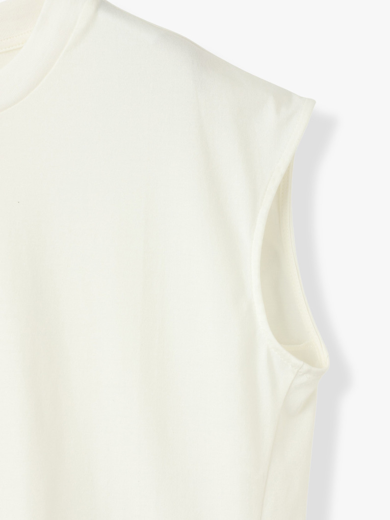 コットン フレンチスリーブ ティー 詳細画像 white 2
