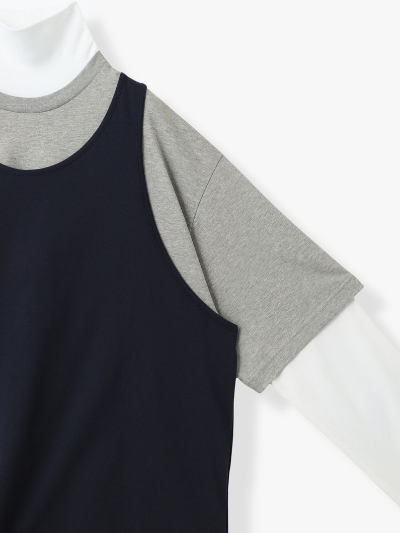 3ピース レイヤード プルオーバー 詳細画像 navy 2