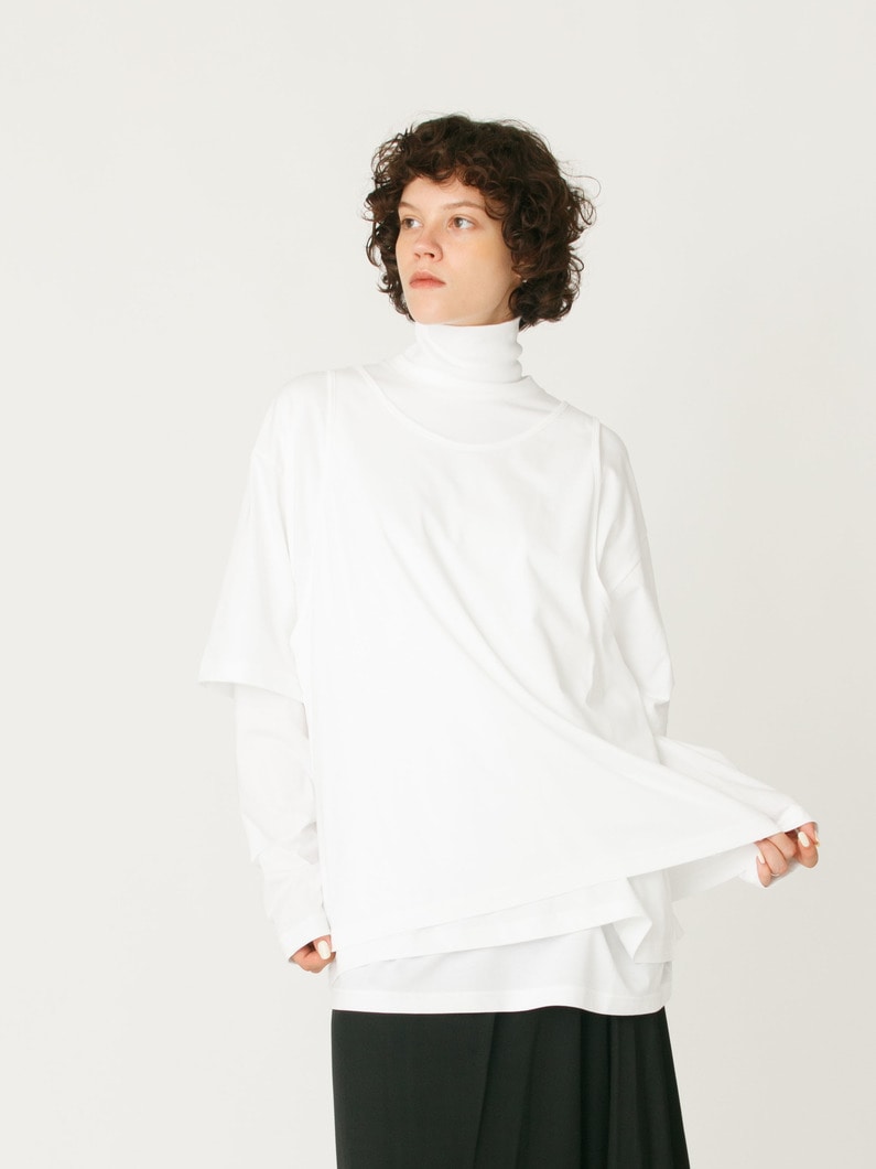 3ピース レイヤード プルオーバー 詳細画像 white 2