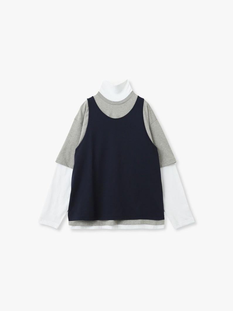 3ピース レイヤード プルオーバー 詳細画像 navy 1