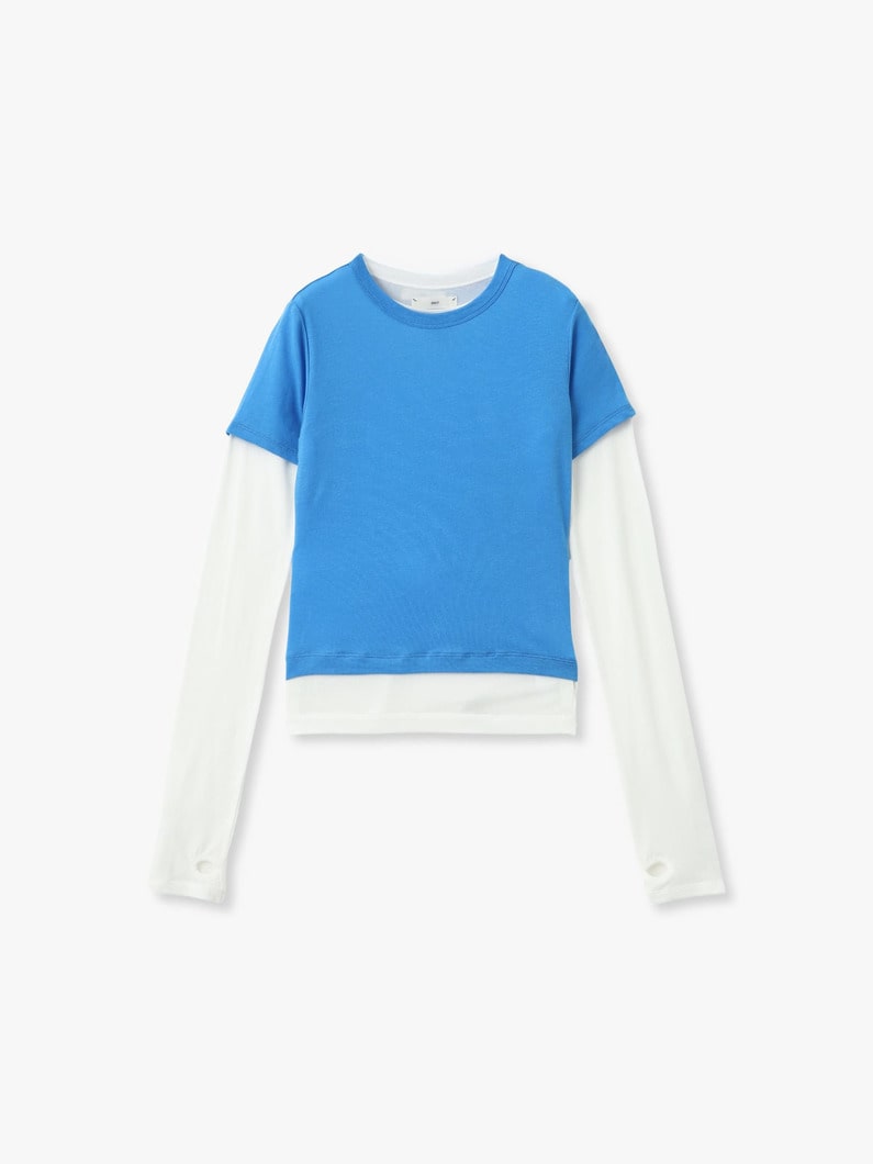 2ピース レイヤード トップ 詳細画像 blue 5