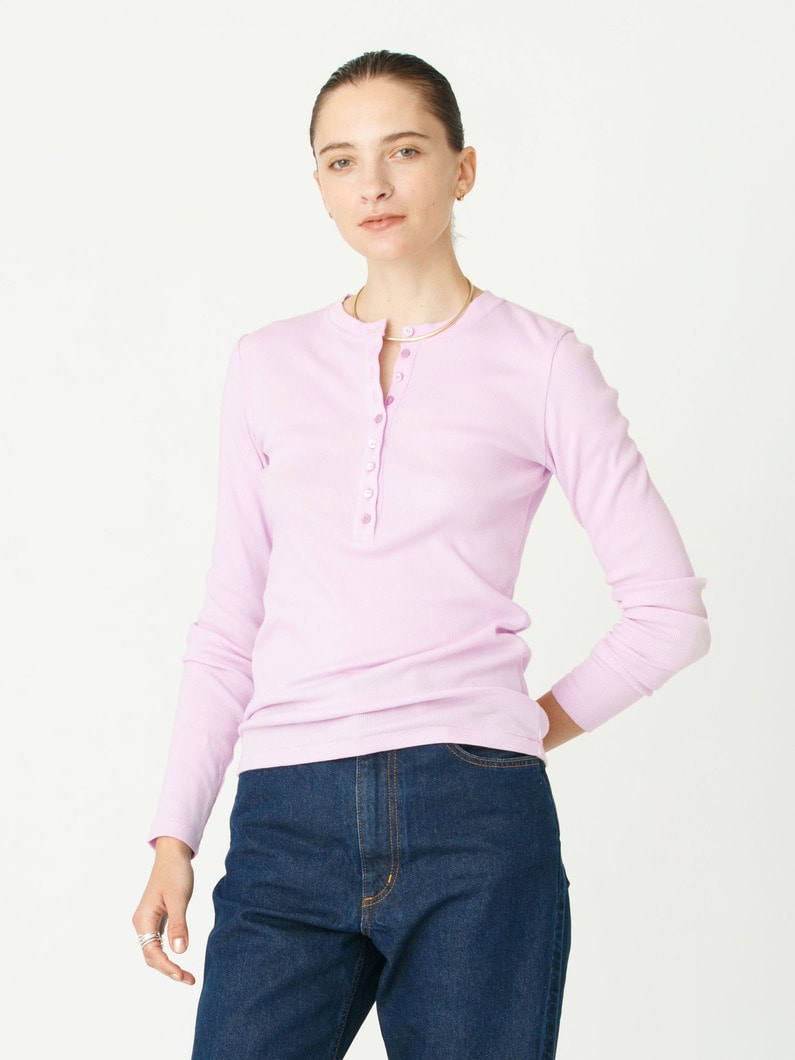 ヘンリーネック トップ 詳細画像 pink 2