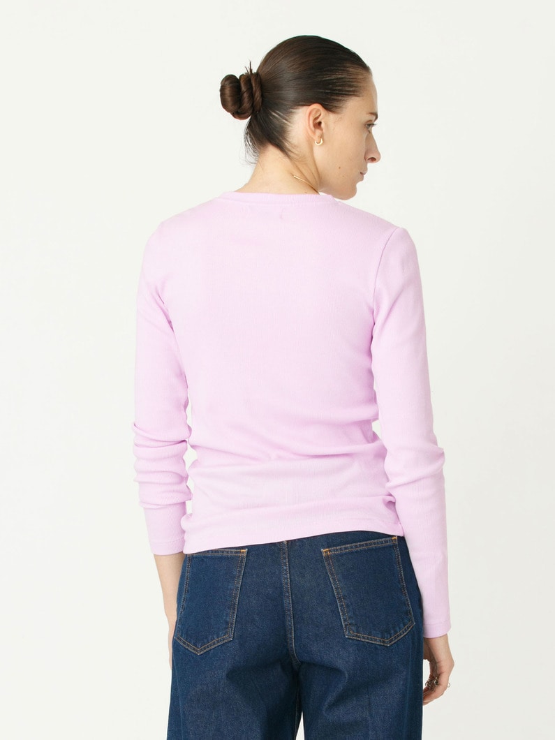 ヘンリーネック トップ 詳細画像 pink 4
