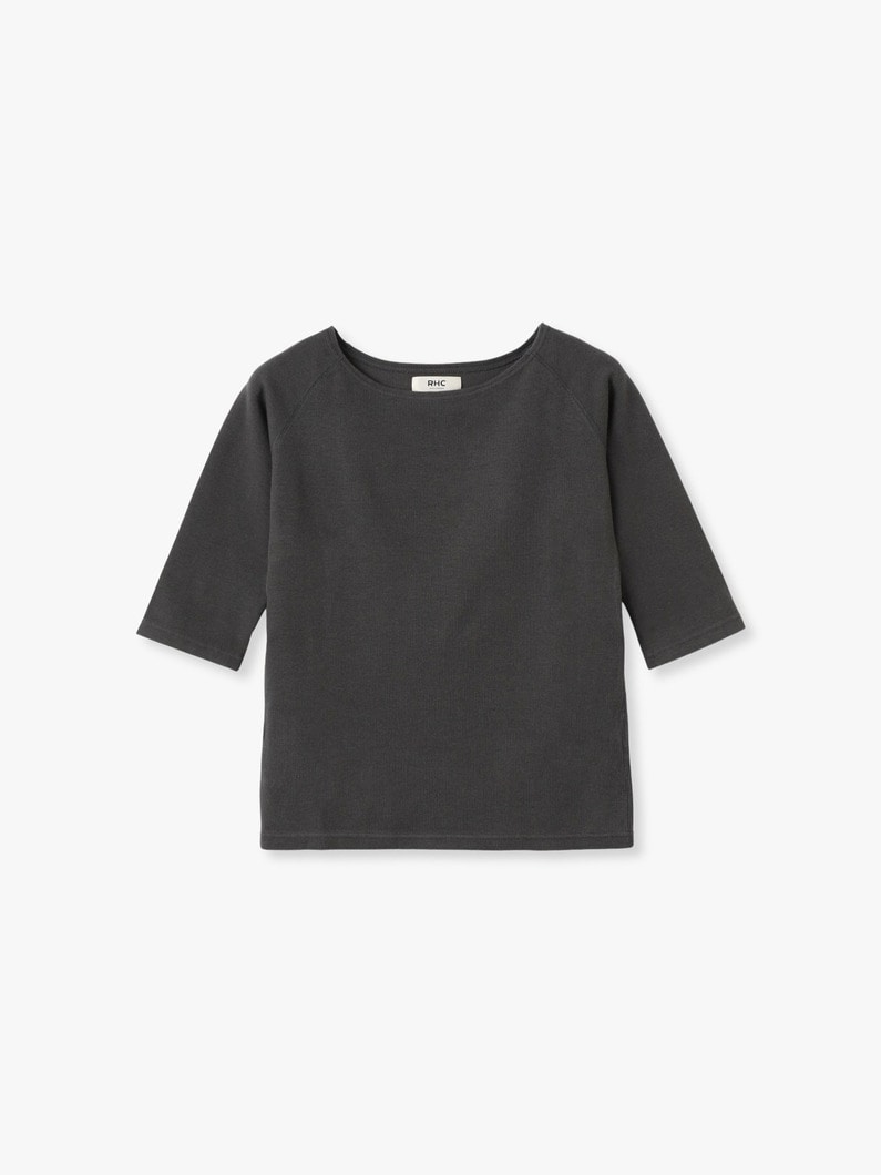 オフショルダー トップ（ホワイト/ライトブルー/チャコールグレー） 詳細画像 charcoal gray 3