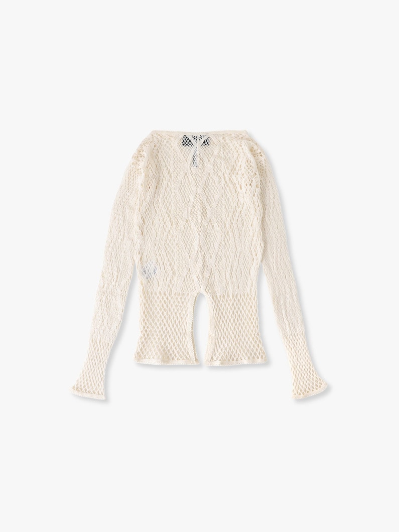 レース ロングスリーブ トップ 詳細画像 ivory 1
