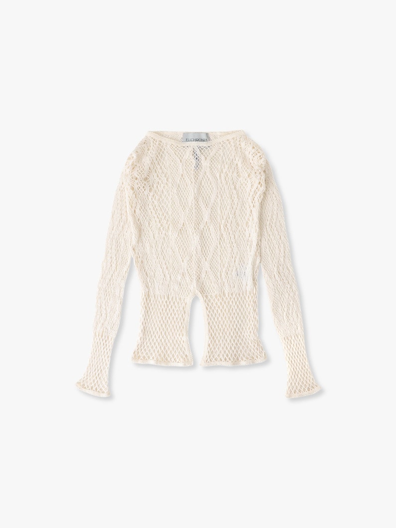 レース ロングスリーブ トップ 詳細画像 ivory 1