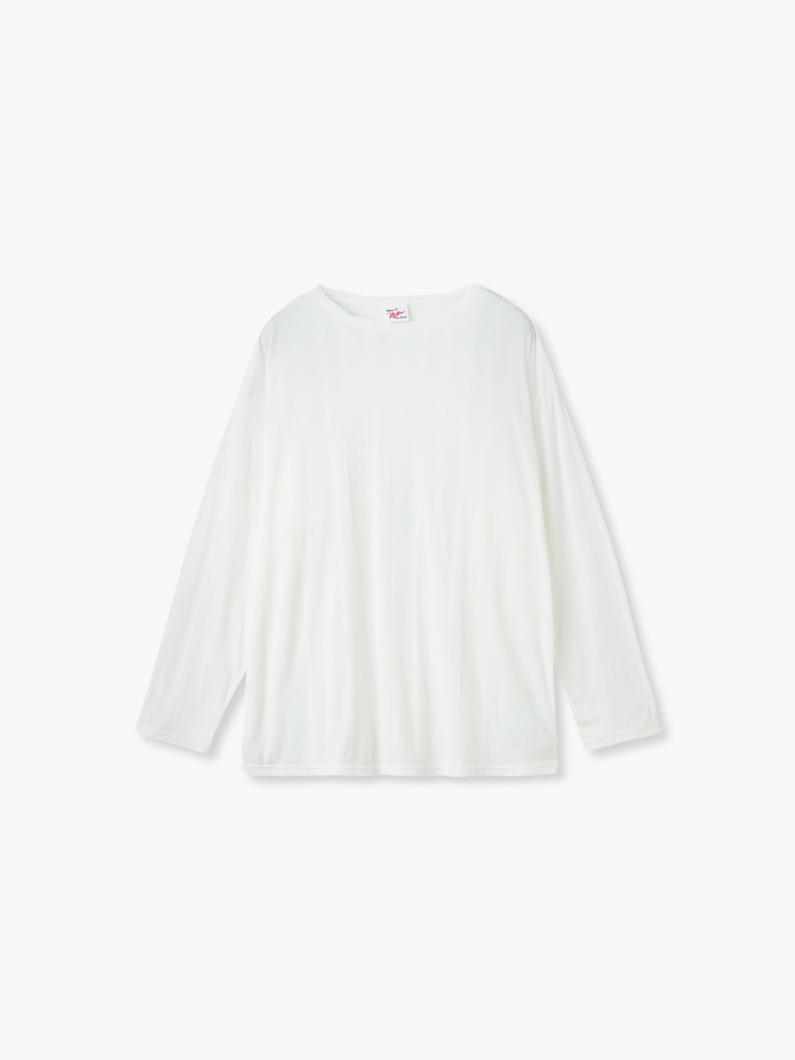 シアー ロングスリーブ トップ 詳細画像 white 3