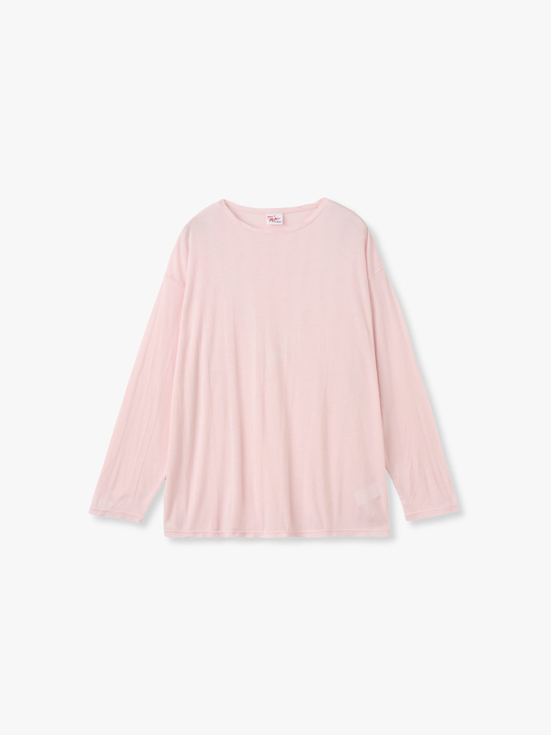 シアー ロングスリーブ トップ 詳細画像 pink 5