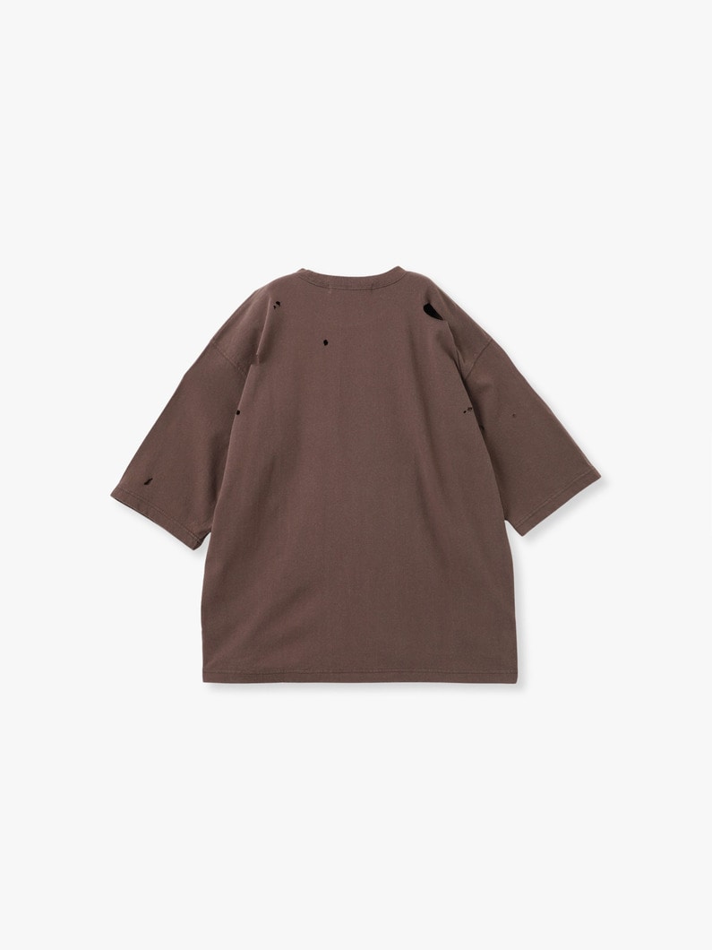クラッキング ラブ プリント ティー 詳細画像 brown 1