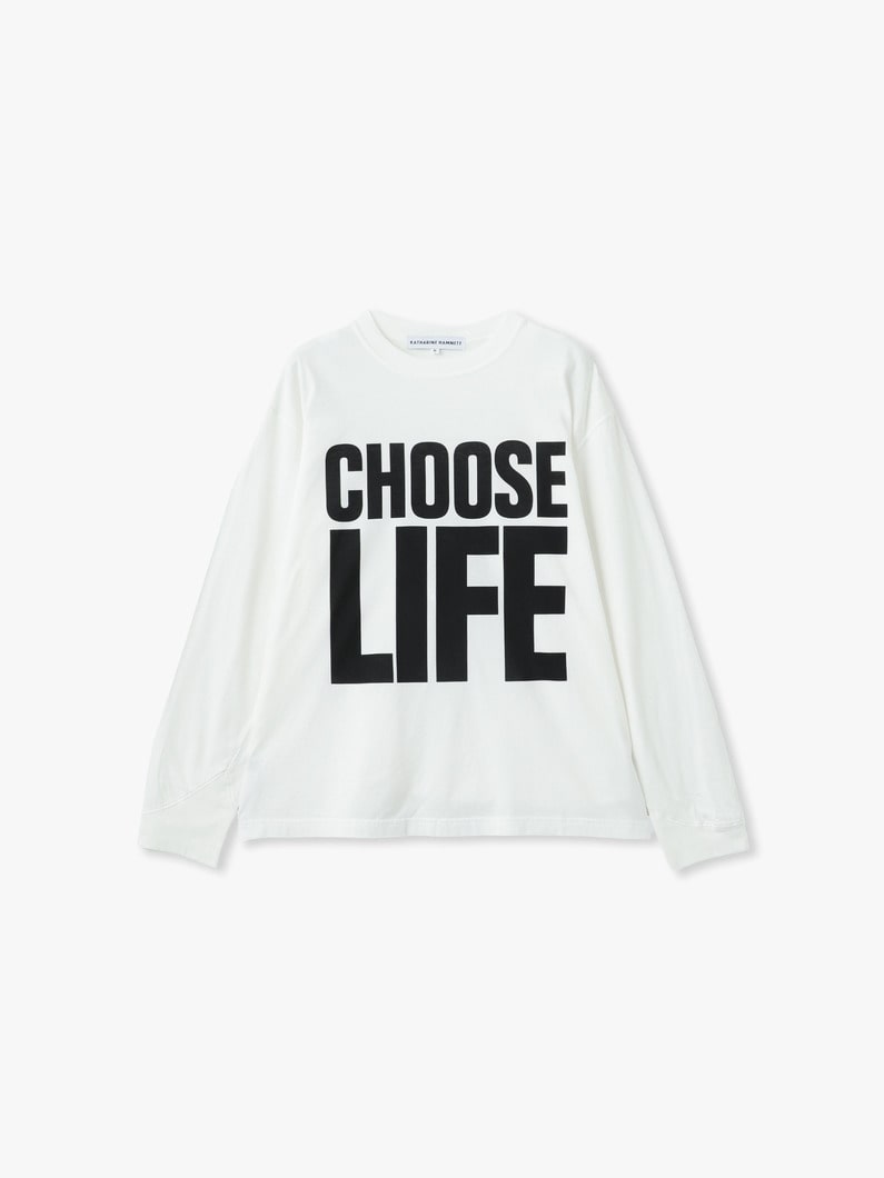 チューズライフ ロングスリーブ ティー 詳細画像 white