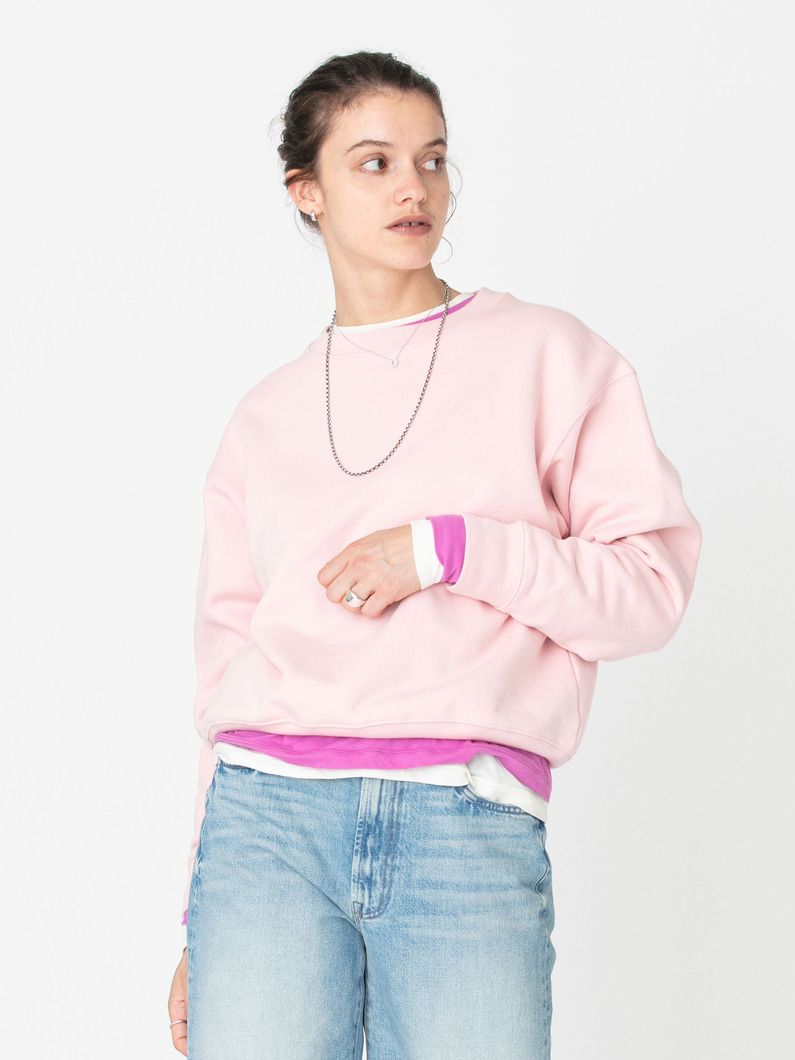 3パック クルーネック スウェット＆ロングスリーブ ティー 詳細画像 light pink